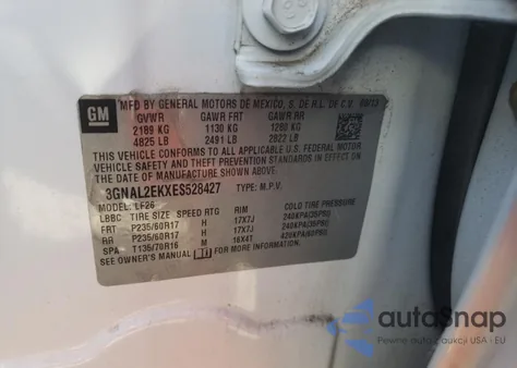 2014 Chevrolet Captiva Ls z USA, uszkodzony, nr VIN 3GNAL2EKXES528427